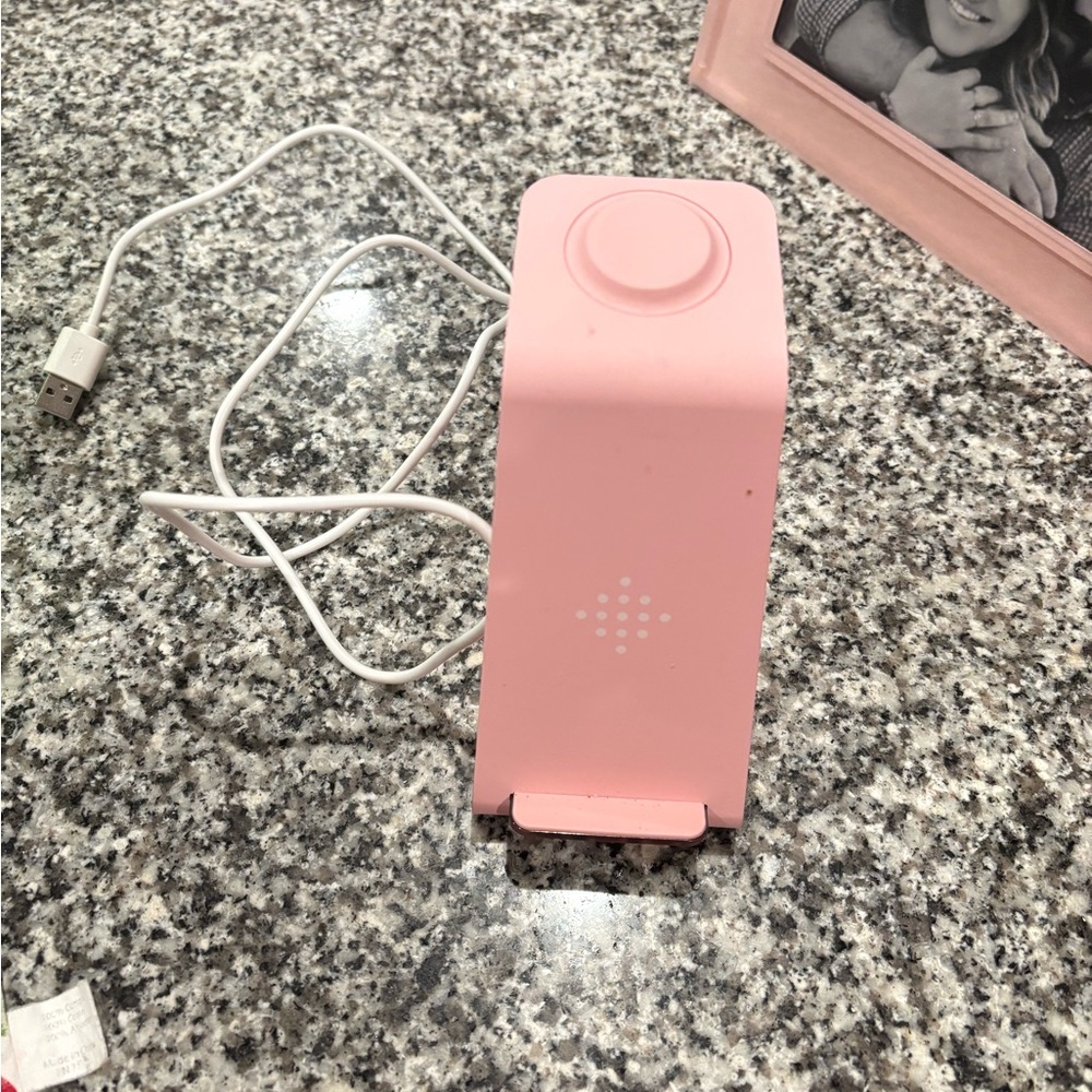 Soft Pink Phone/watch/ AirPods Charger Stand